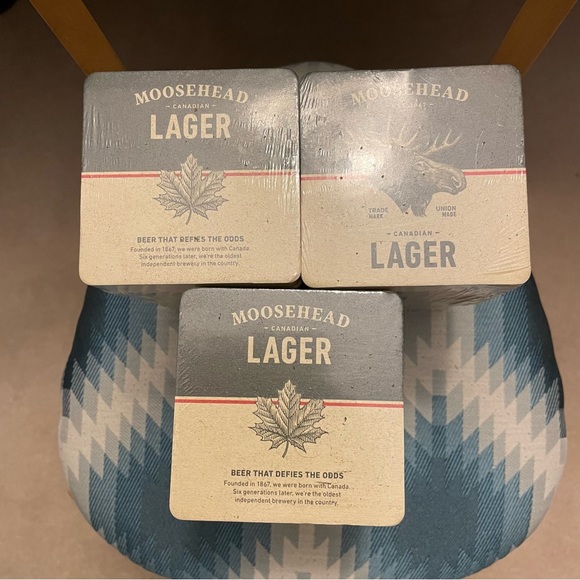🍺🍺 Moosehead Canadian Lager (300) Bar Coasters 🍻🍻 - Picture 2 of 4